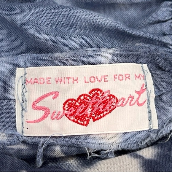 XS BLUE TIE DYE SLEEVELESS DRESS WOMENS SQUARE NECKLINE - Picture 10 of 10